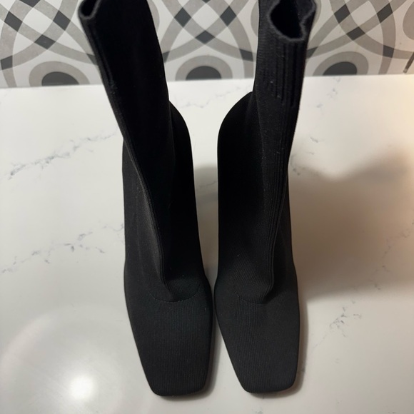 ZARA Black Fabric Sock Boots – Never Worn – Size 40 - Picture 6 of 11